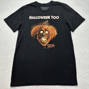 Return of the Living Dead Men Medium Halloween Too Pumpkin Skull Graphic T Shirt